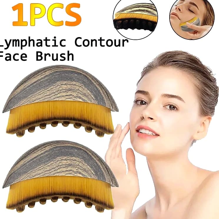 LBHL31 Lymphatic Contour Face Brush Drainage Massager