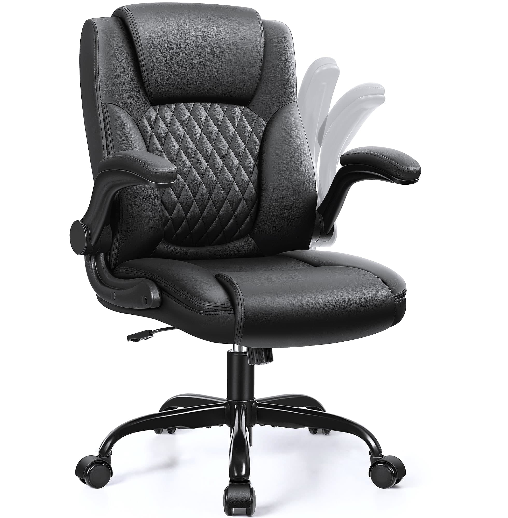Brick Attic PU Leather Office Chair Ergonomic Desk Seat