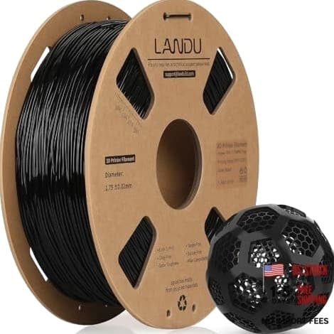 TPU 3D Printer Filament 1.75mm High Speed 95A Flexible Black 1KG
