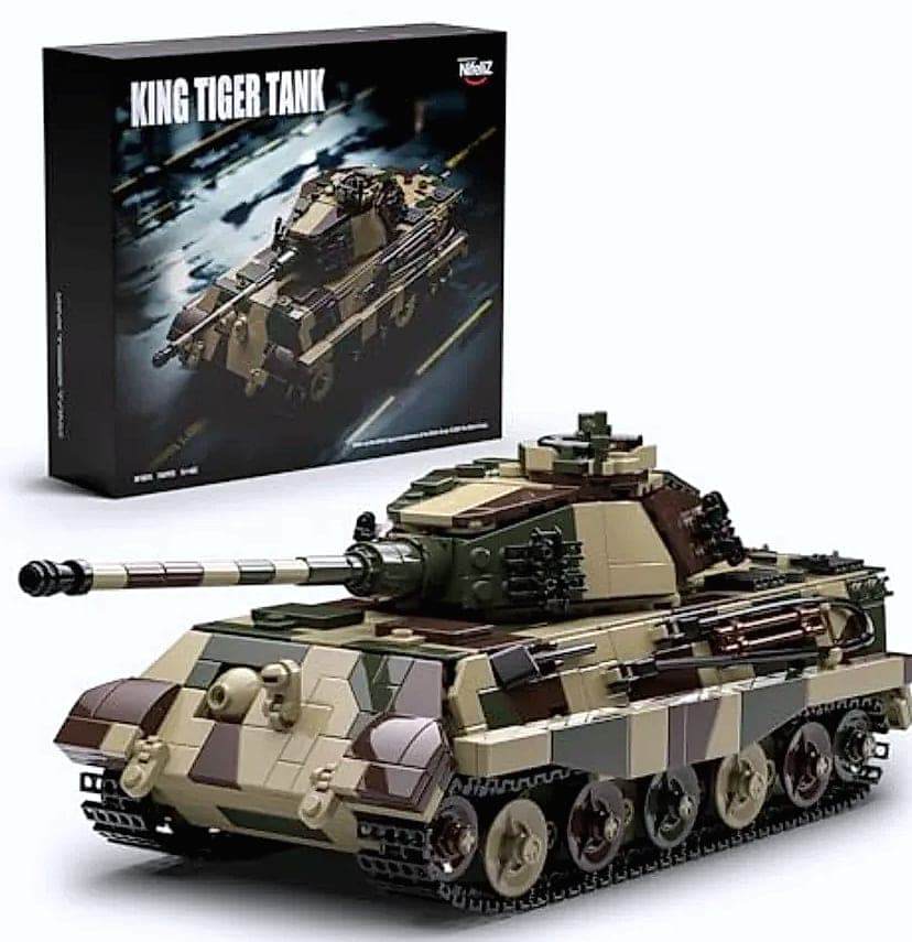 King Tiger Tank WW2 Military Building Set for Adults