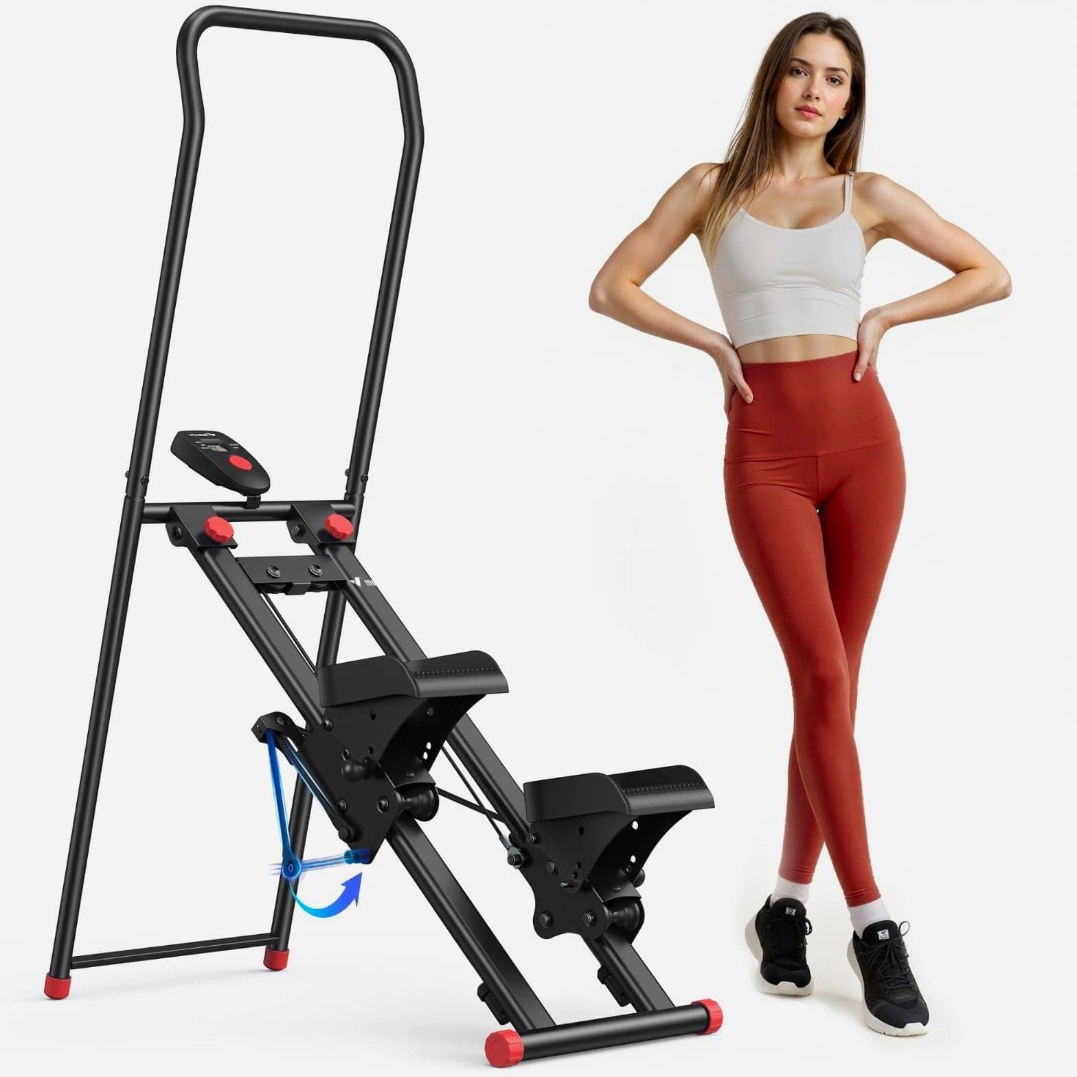 MERACH Stair Stepper for Home Gym Full-Body Workout Adjustable Handlebar, Pedal