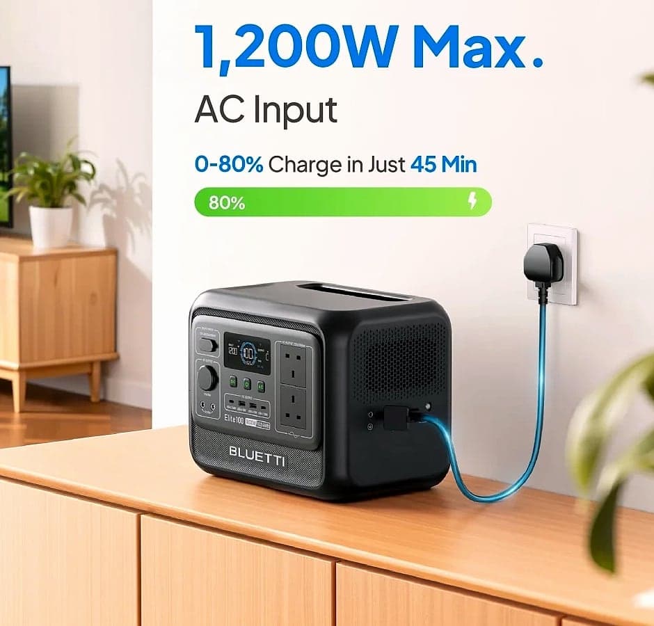 BLUETTI Elite 100 V2 Portable Power Station 1024Wh 1800W