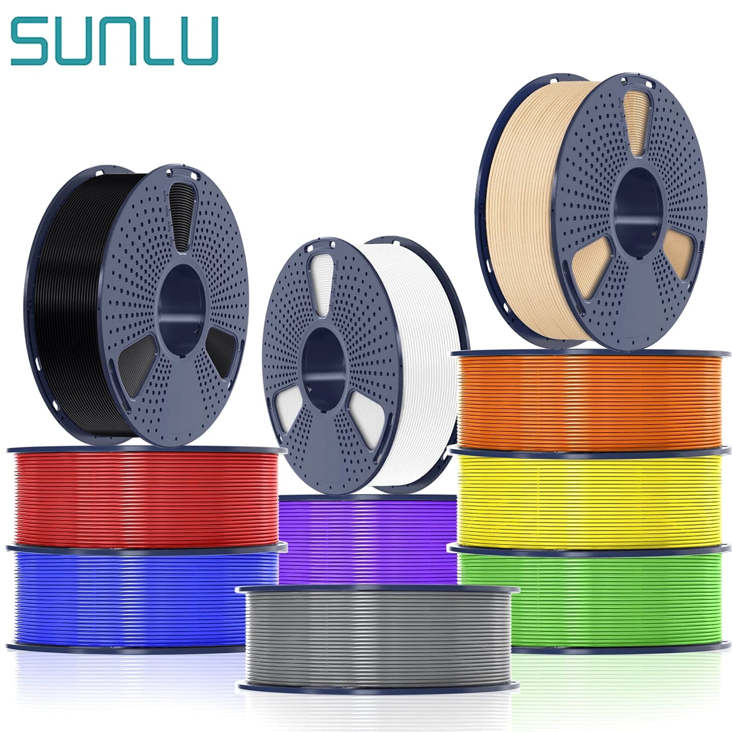【Buy 5 Pay 3】SUNLU PLA PLA+ PETG SILK ABS ASA TPU 3D Printer Filament 1.75 mm 1KG