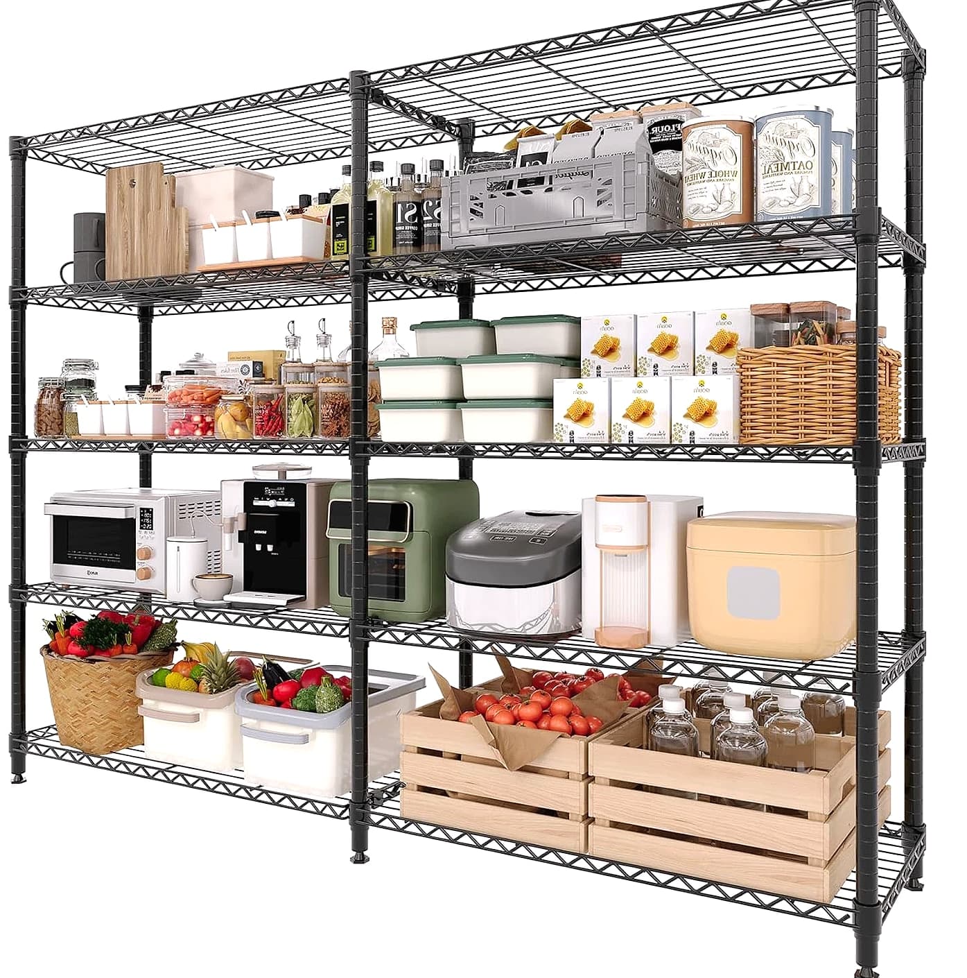 TWISTER.CK Heavy Duty Metal Shelving Unit 4/5 Tier