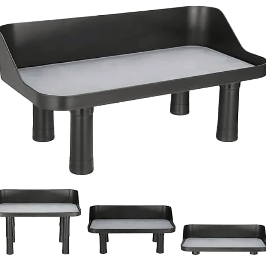 Adjustable Elevated Dog Food Bowl Stand with Non-Slip Pads