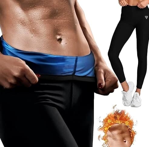 RDX Sauna Leggings for Women - Gym Yoga Workout Compression Sweat Pants