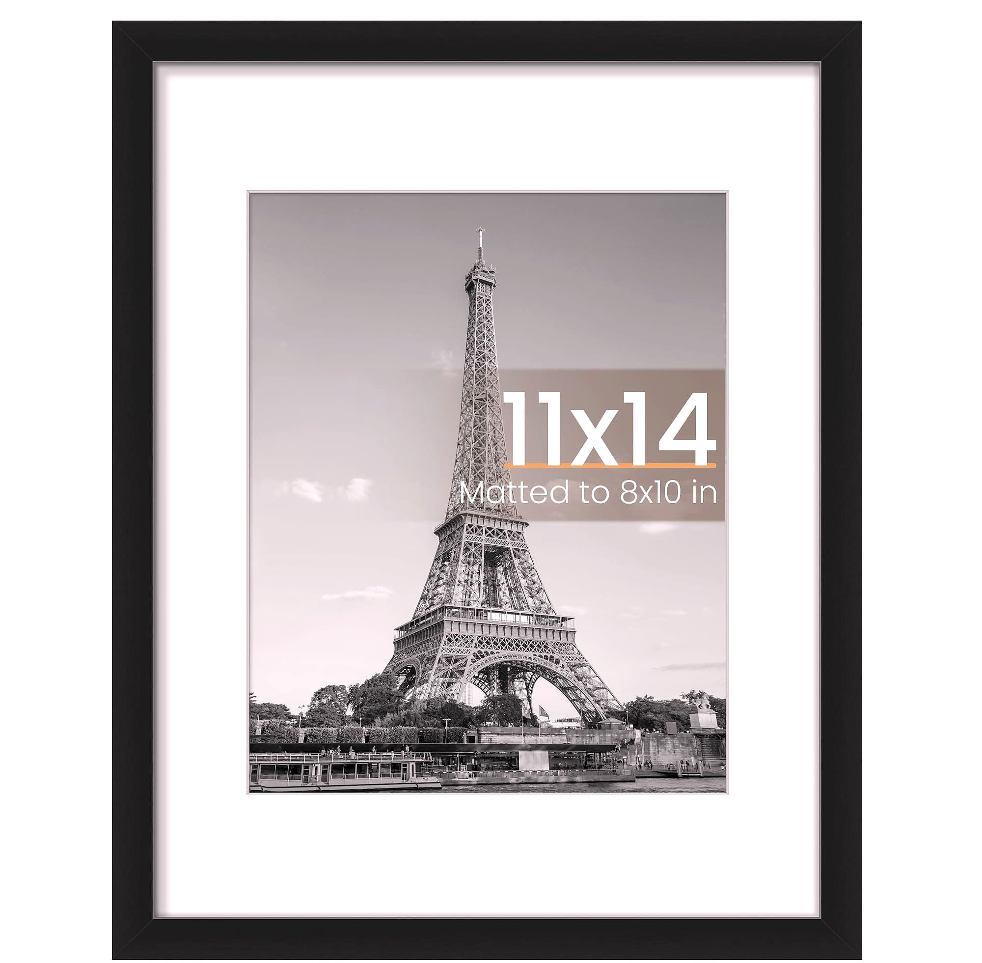 Upsimples 11x14 Picture Frame for 8x10 Photos with Mat