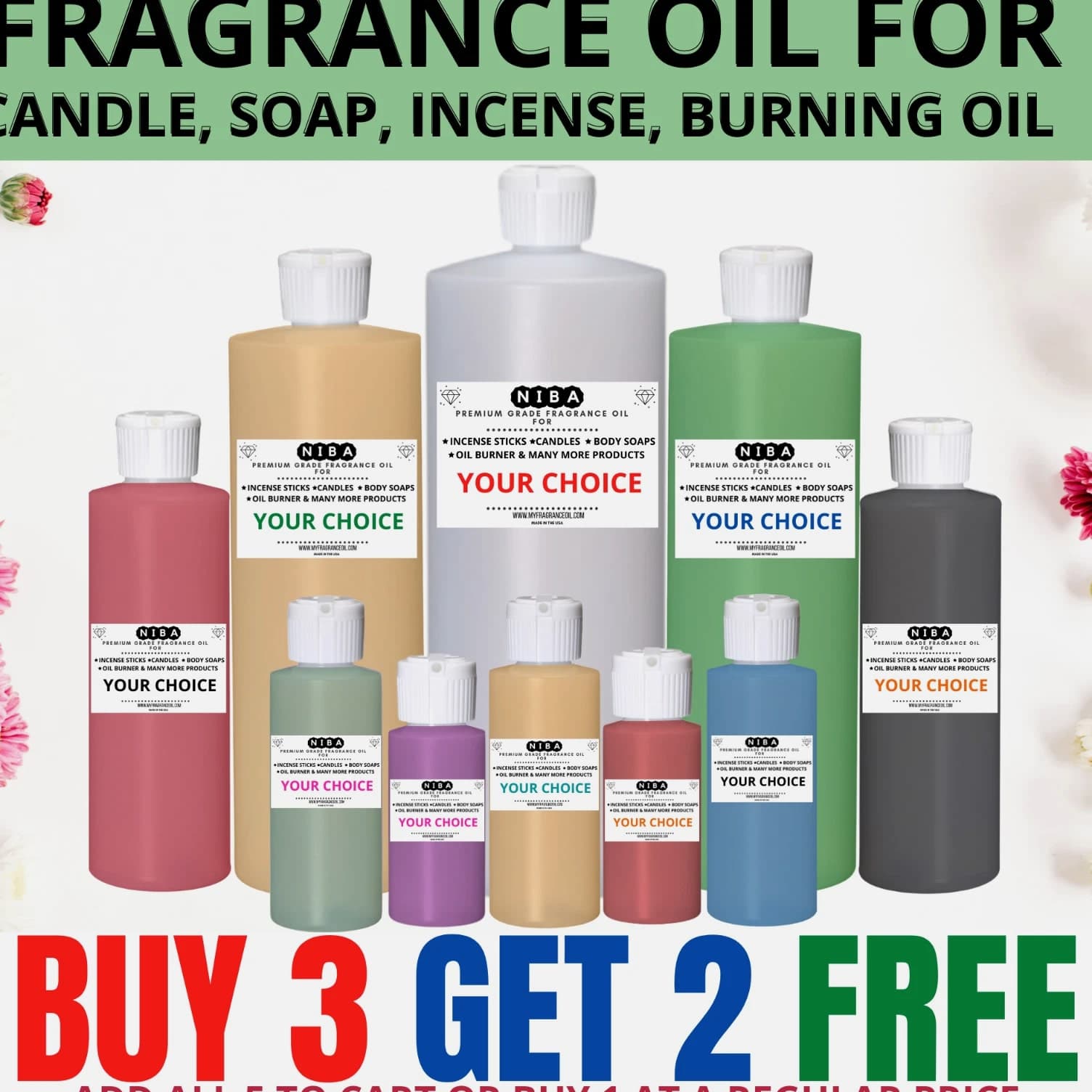 Fragrance Oil for DIY Candle Making, Burning Oil, Incense, Lotion Scented Oil