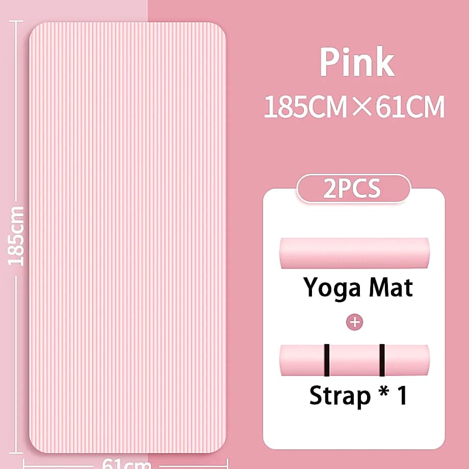 Lostook 8mm NBR Yoga Mat Anti-Slip for Beginners