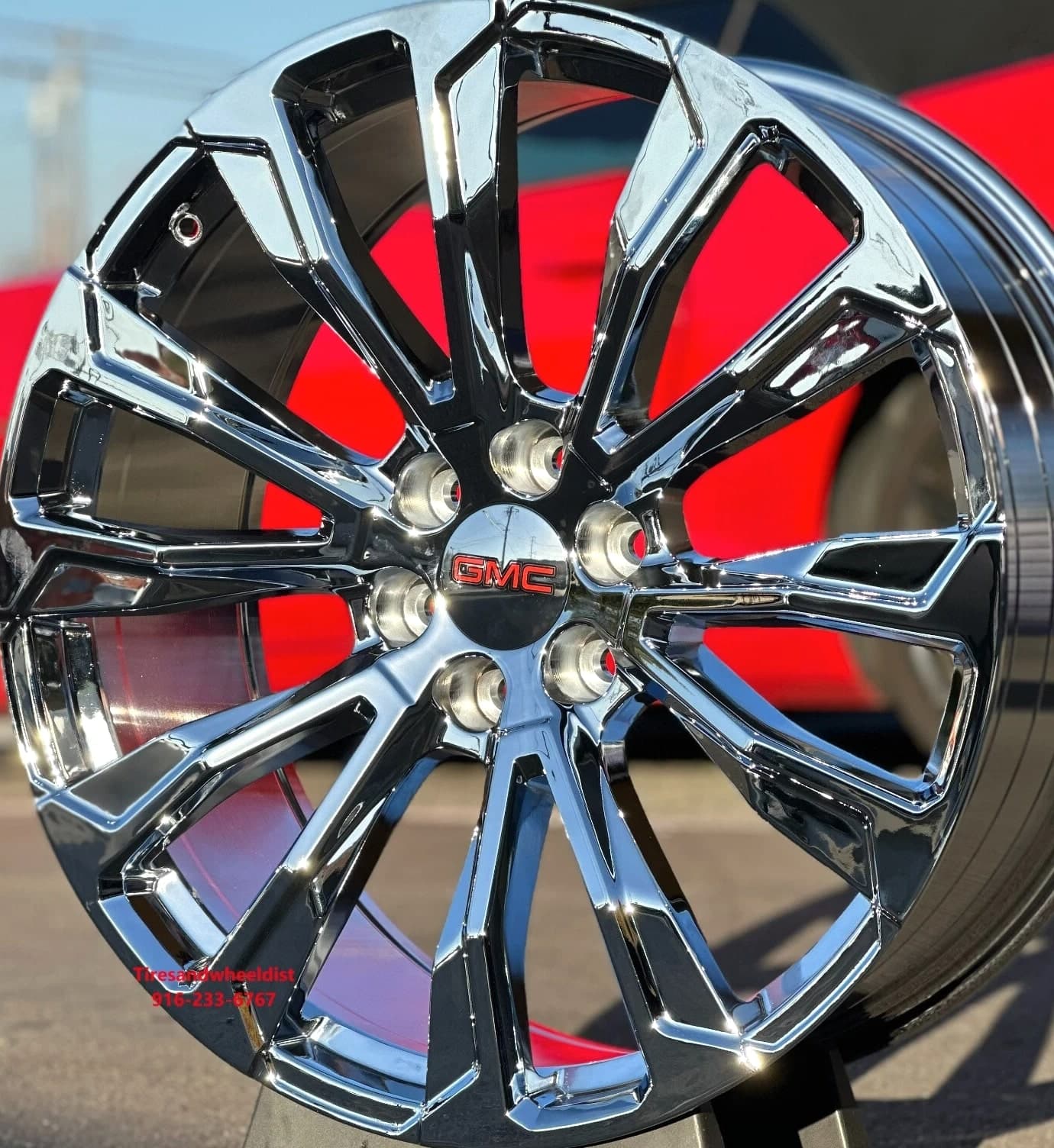 26 inch Chrome Wheels Tires fit Yukon Silverado Tahoe FR203 Escalade Sierra XL