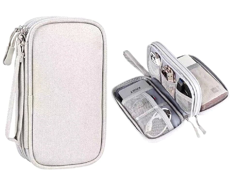 Electronics Organizer Travel Bag Waterproof Cable Gadget Storage Pouch for Charge
