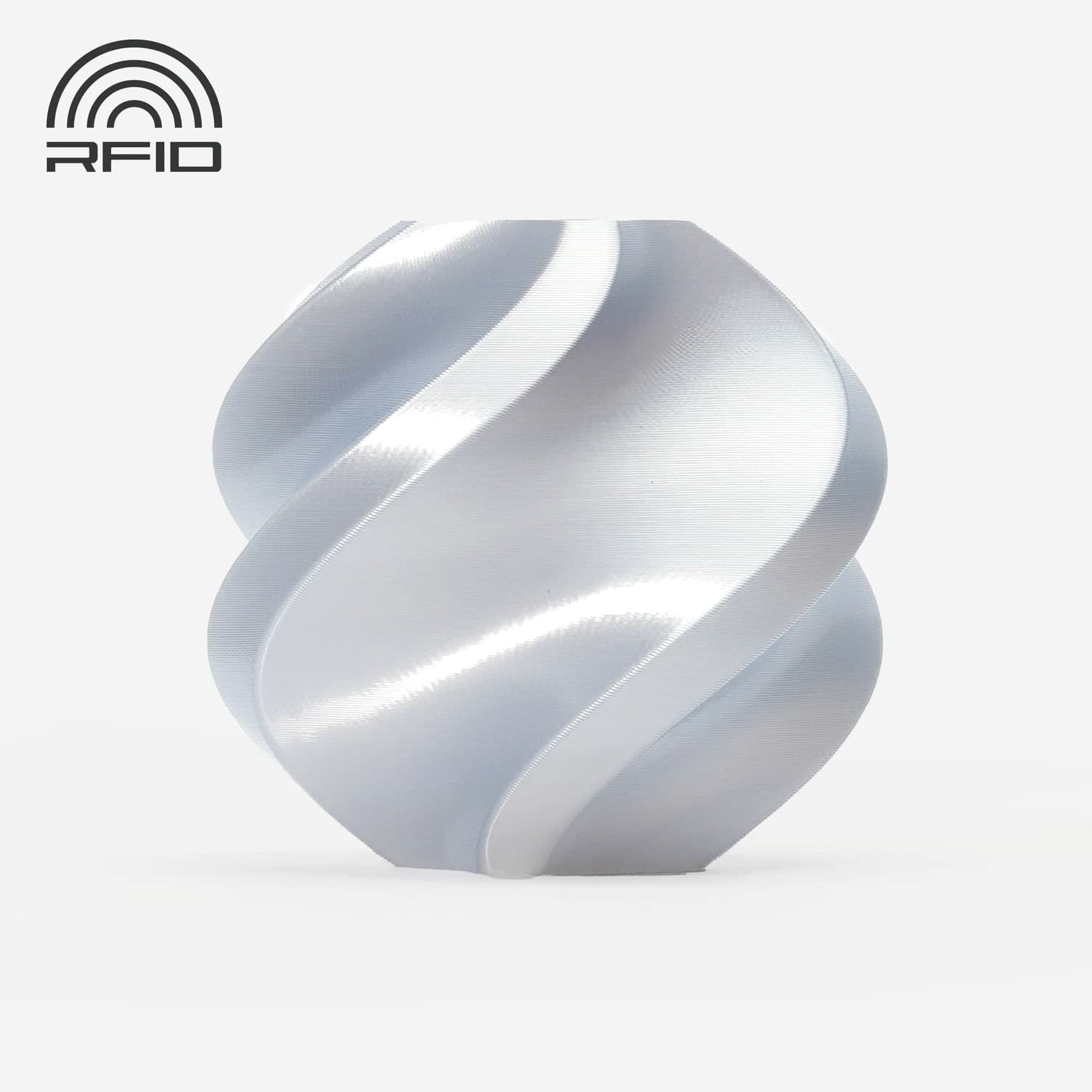 Bambu Lab Filament 3D Printer PLA Silk Silver (A05-D1-1.75-1000-SPL)