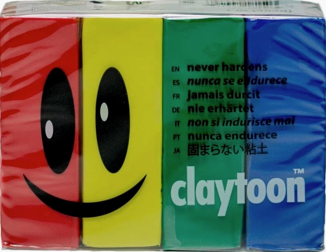 Family-Friendly Non-Toxic Modeling Clay Set - Includes 4 Pliable Colors