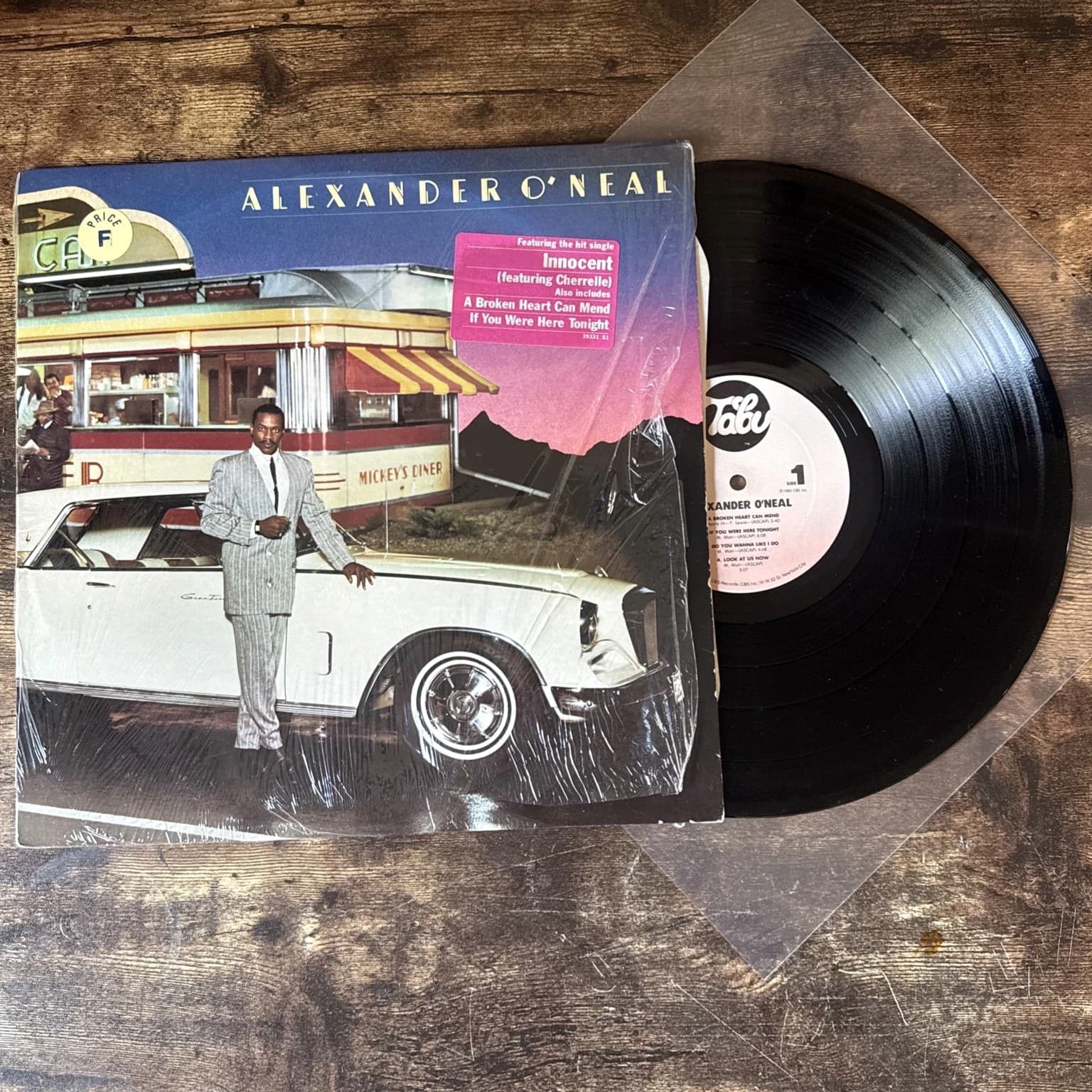 Alexander O'Neal Self-Titled Vinyl 1985 LP RARE 1980s R&B Hype Sticker VG+