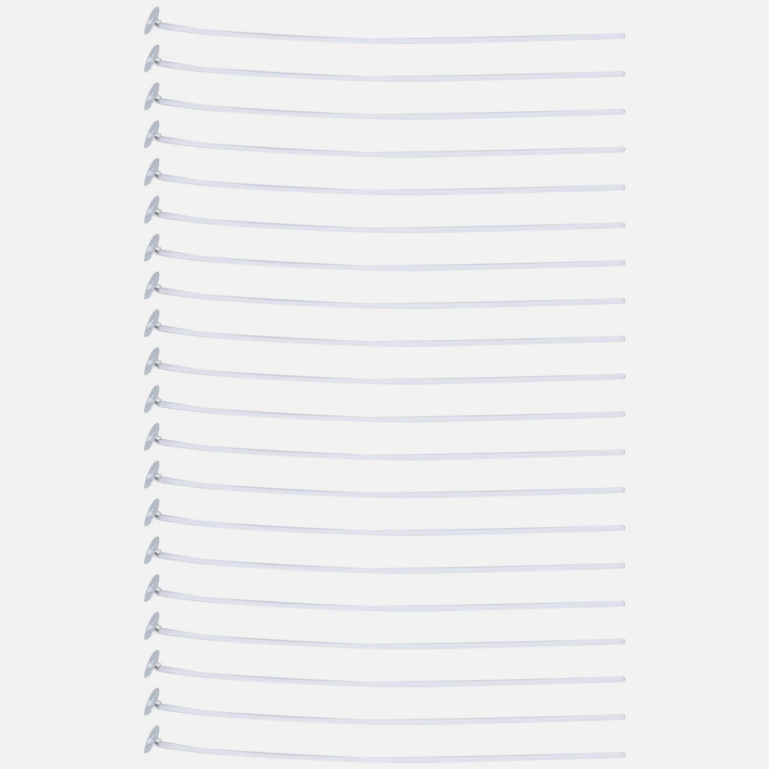 20 Pack 20cm/8" Candle Wicks Cotton Core Pre-Waxed & Tabbed with Sustainers
