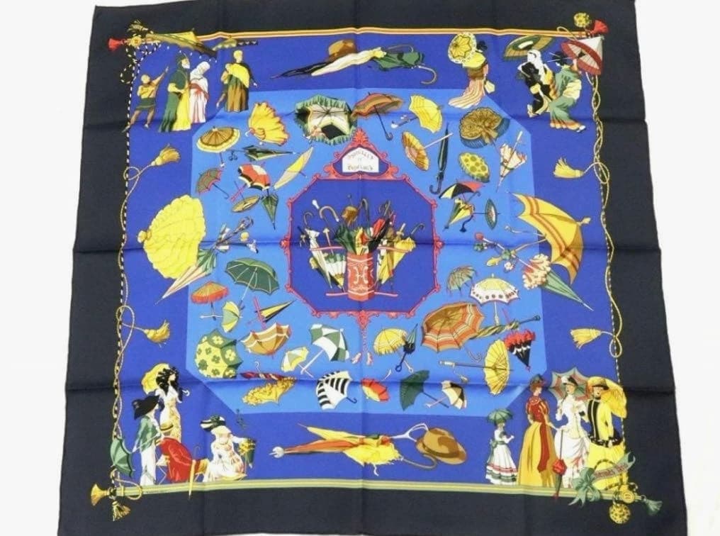 HERMÈS Umbrellas and Parasols Silk Scarves - Extremely Rare