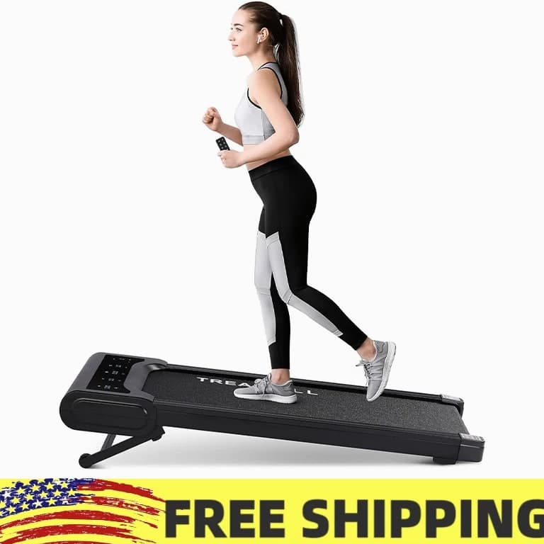 Walking Pad, Under 2.5HP Low-Noise Desk Treadmill, Auto Incline Walking Pad, Home