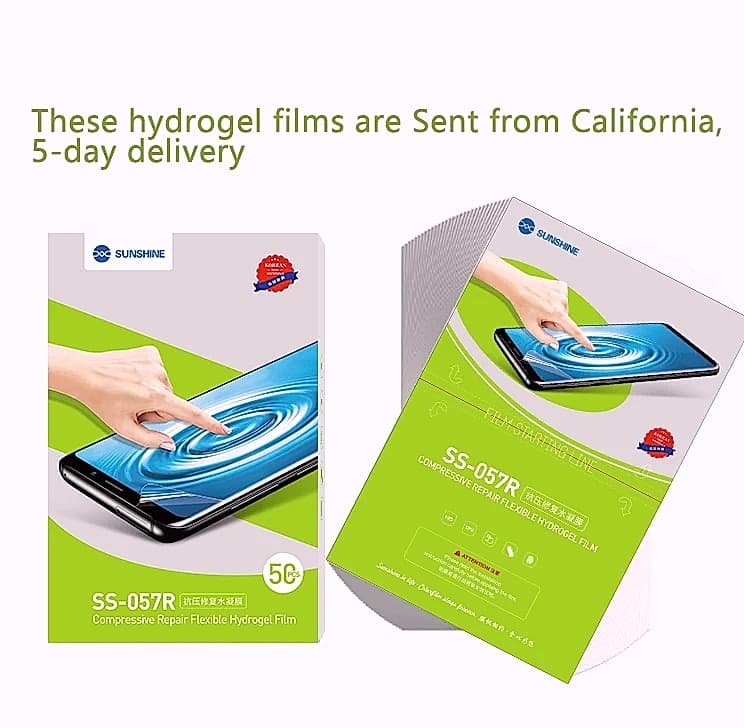 Sunshine SS-057 Hydrogel Screen Protector Film for Mobile Devices