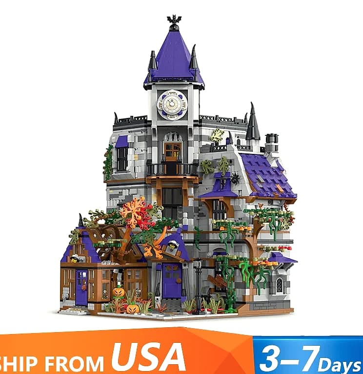 Barweer 4190pc Mystery Mansion Modular Building Block Set
