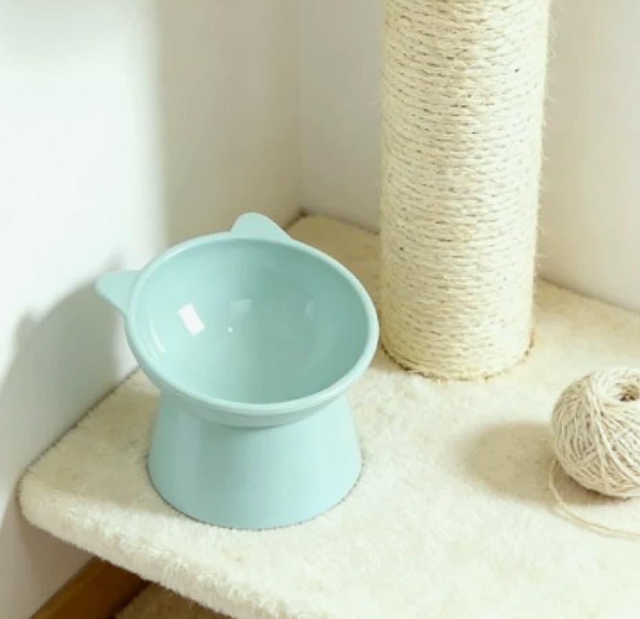 AEHOME Cat-Ear Elevated Pet Bowl Feeder for Cats