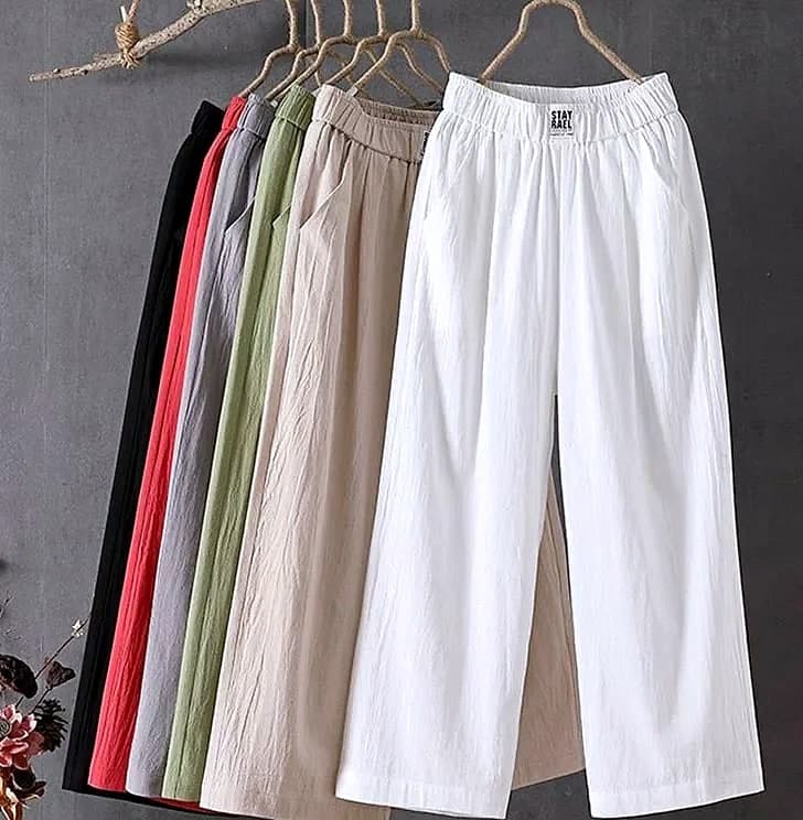 XPQBB Women's Summer Casual Pants Cotton Linen Blend