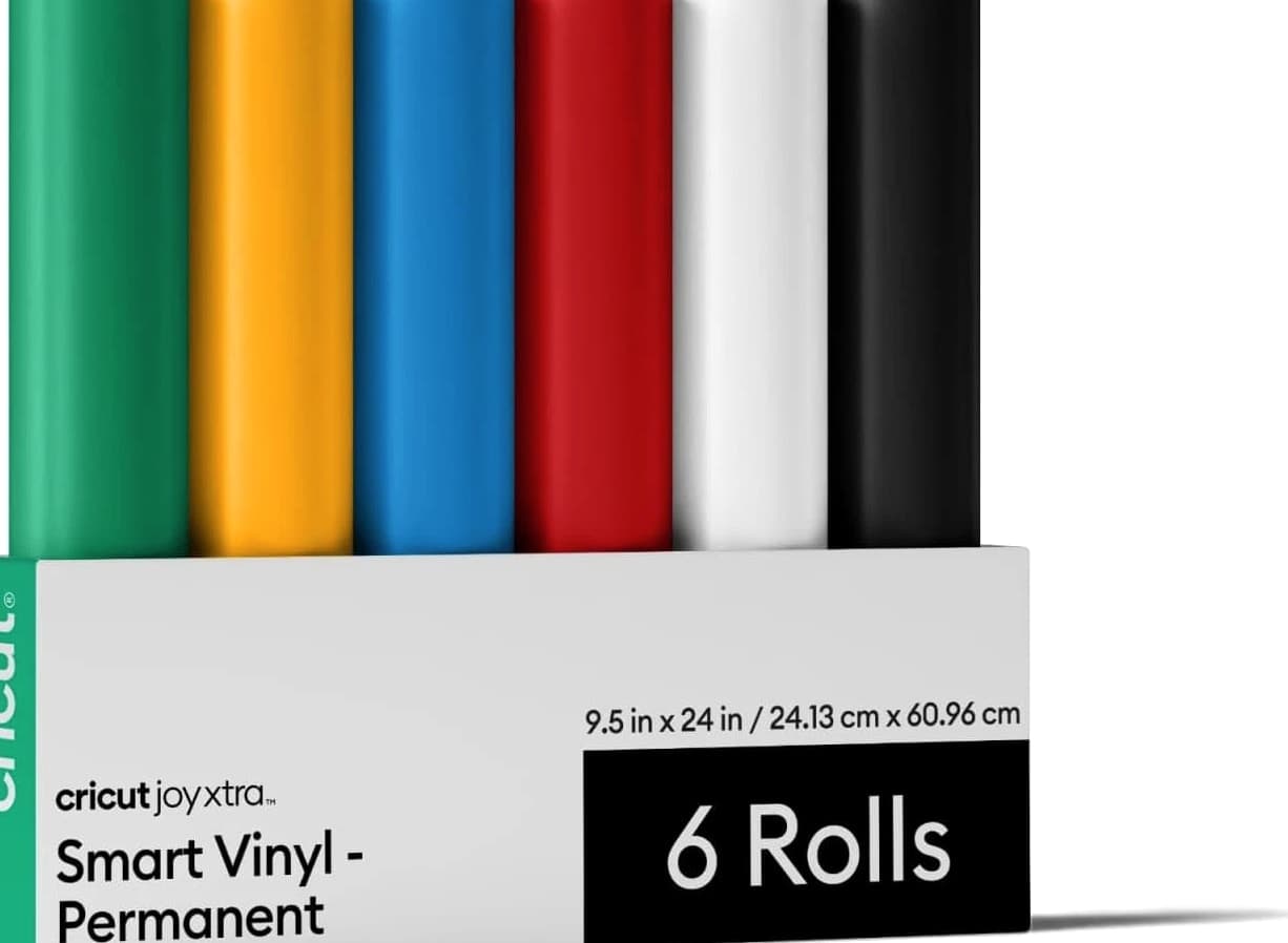 Smart Permanent Vinyl for Joy Xtra Machine, Sampler Pack (9.5 In X 24 In, 6 Sheets)