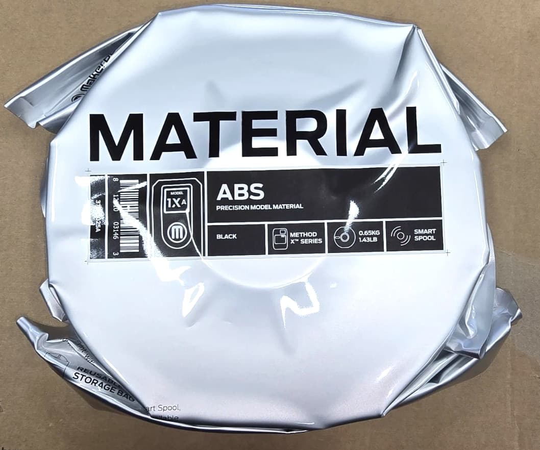 MakerBot ABS Filament for Method X 3D Printer Black 0.65kg 1.43lb 375-0025A