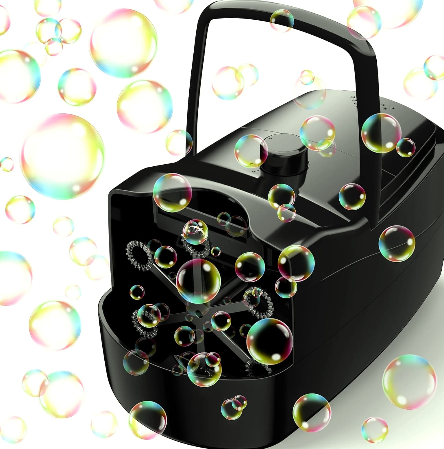 Sizonjoy Automatic Bubble Machine with 6 Wands, 18000+ Bubbles/Min