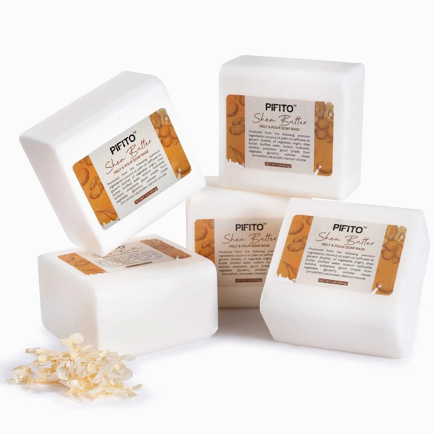 Pifito Shea Butter Melt & Pour Soap Base 80 Ounce (Pack of 1)