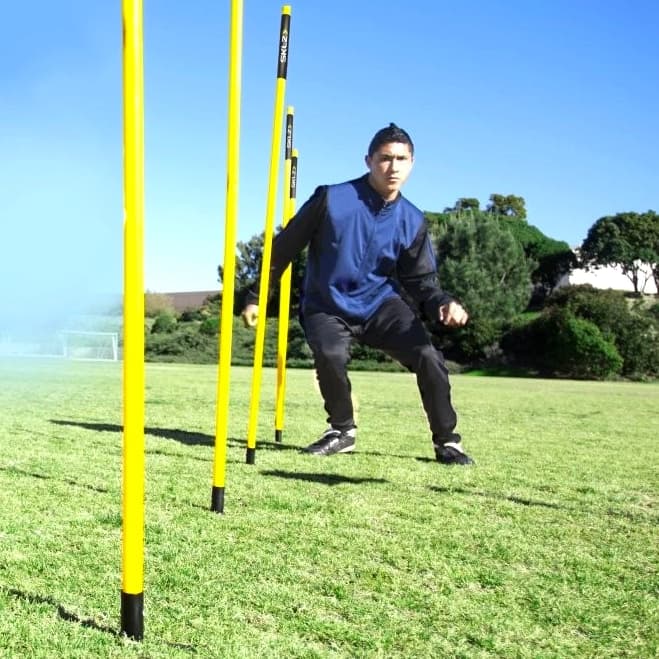 SKLZ Agility Poles Portable Outdoor Training Markers, Set of 8