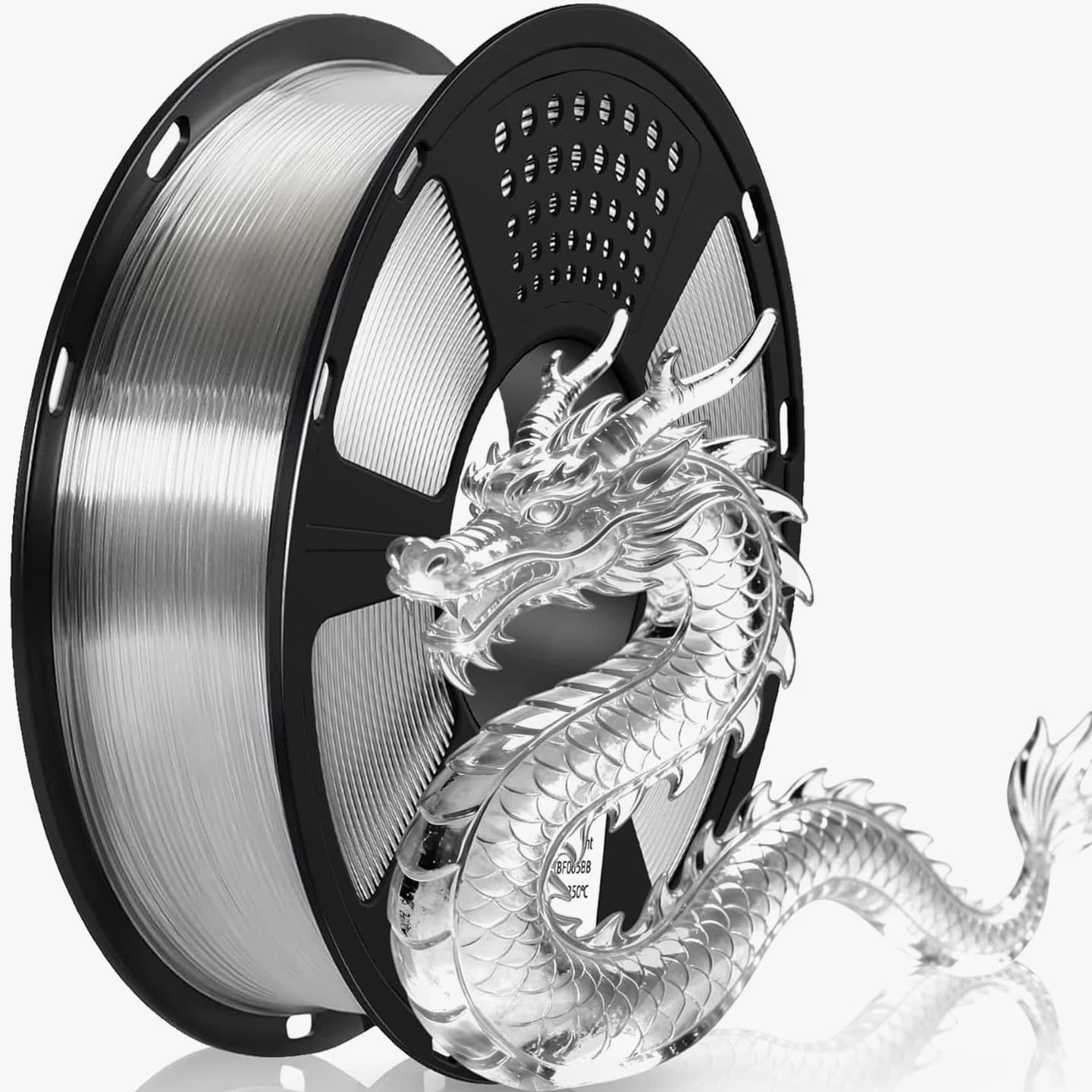 Geeetech PETG Filament 1.75mm Clear, 1 KG (2.2lbs) Neatly Wound Spool 3D P