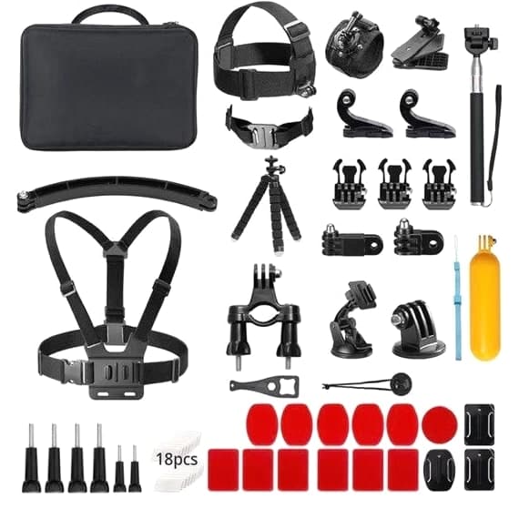 Action Camera Accessories Kit 60-in-1