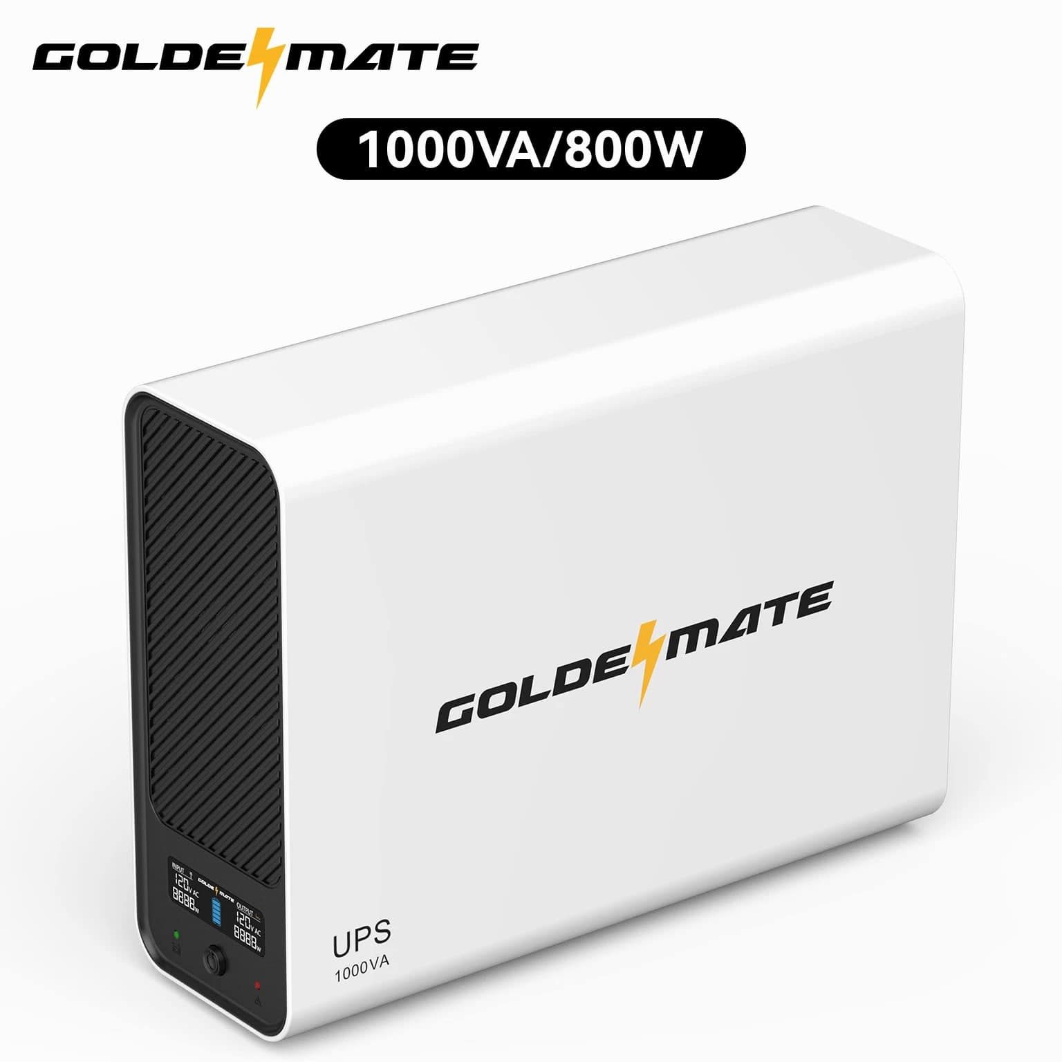 Goldenmate Back-UPS 1000VA/800W LiFePO4 Battery Backup UPS with Surge Protector