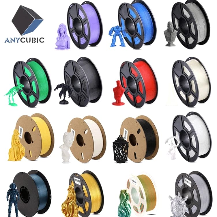 1KG ANYCUBIC PLA/PLA+/PETG/Silk/Matte/High Speed PLA 3D Filament Range