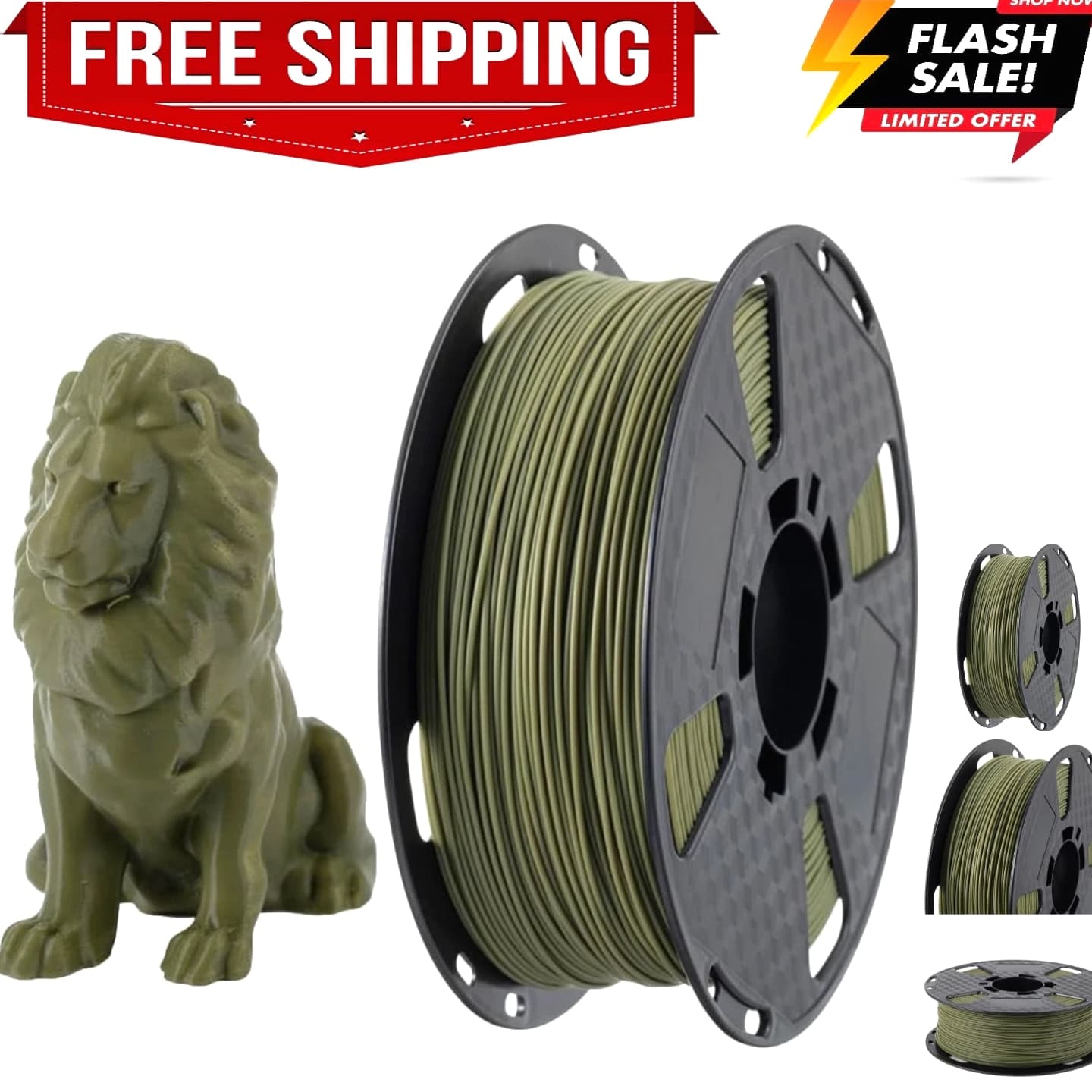 Max PLA Filament Army Green 1.75mm 1KG 3D Printer Material FDM 3D Printing Pro...