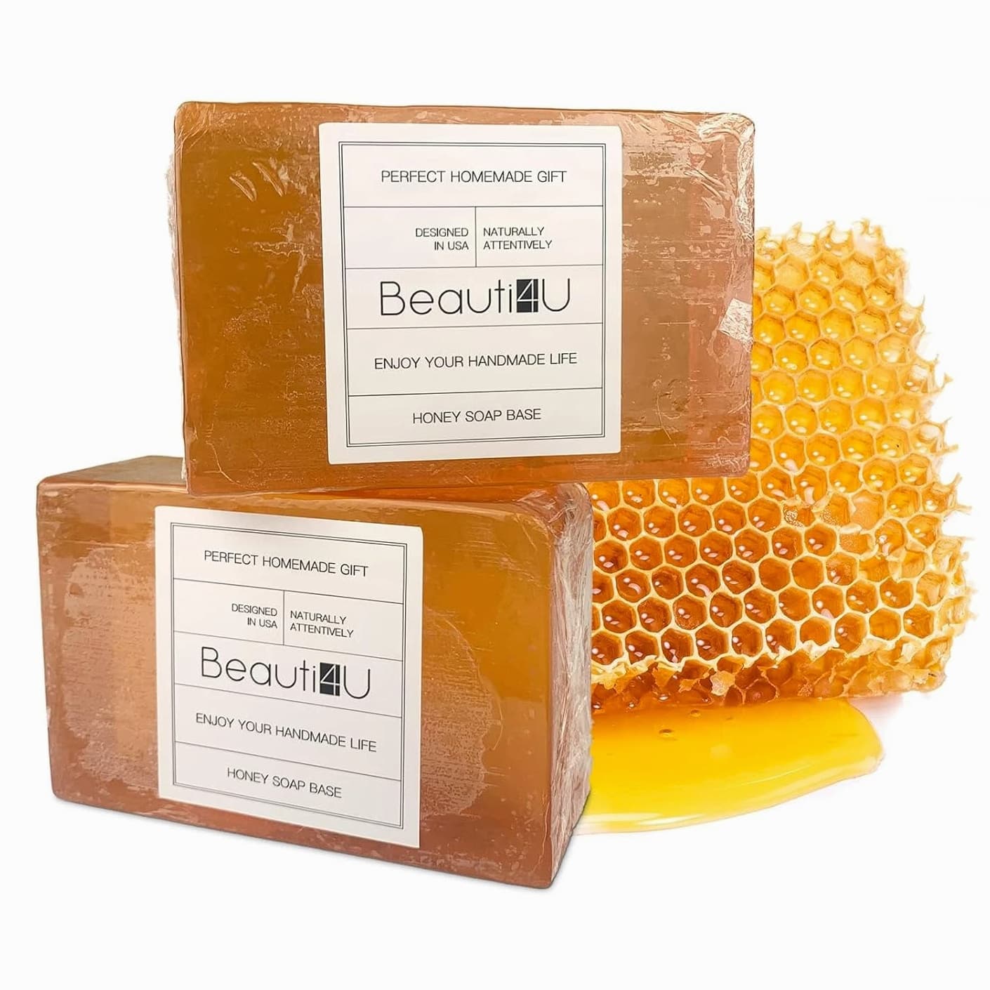 2LB Honey Soap Base - Soap Making Supplies - Melt and Pour Soap Base