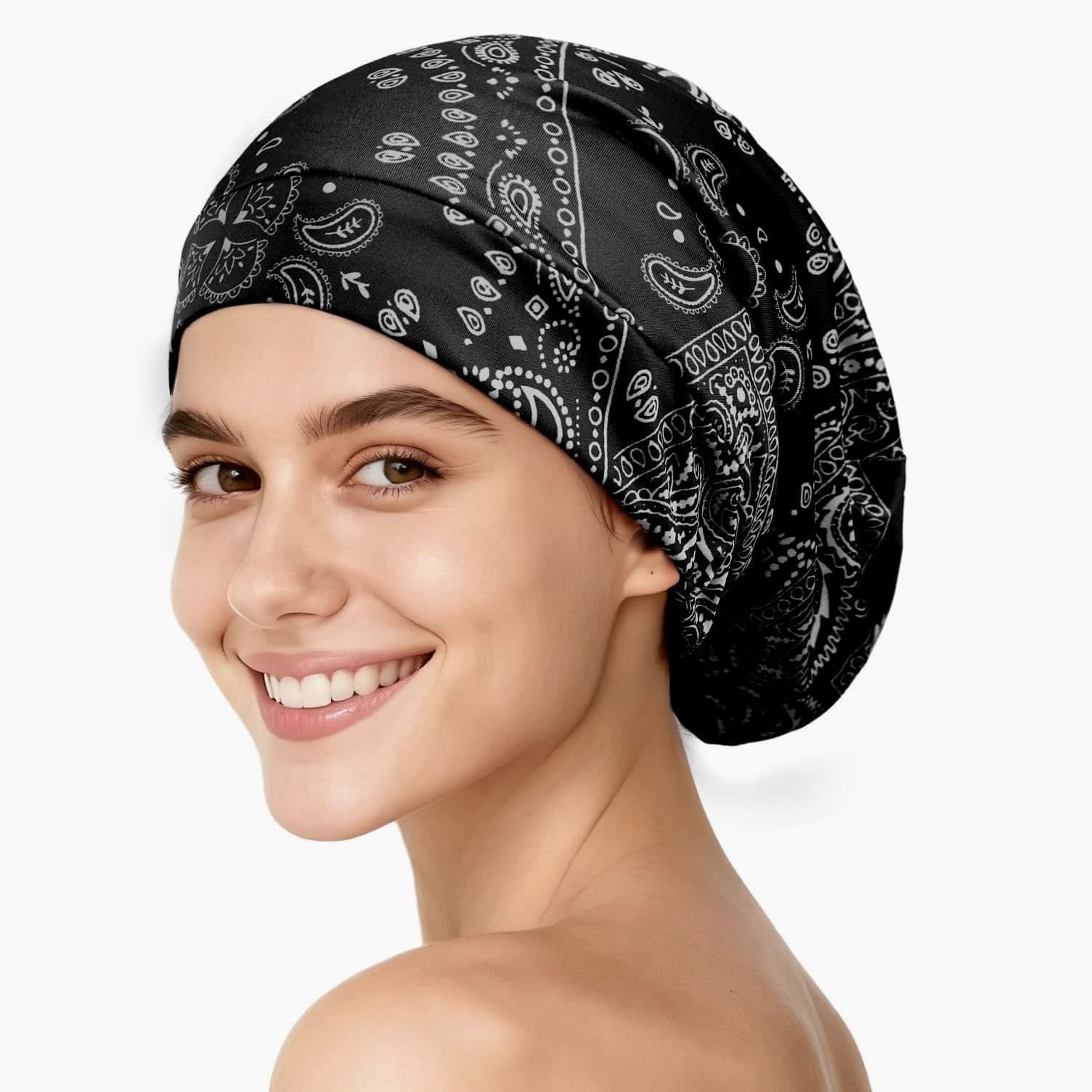 Mulberry Silk Hair Bonnet for Sleeping - Women & Men, Real Silk Lining