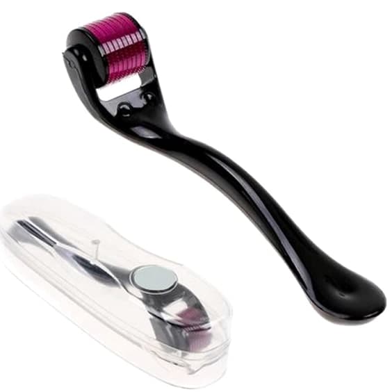 Derma Skin Roller 0.5mm for Acne, Deep Scars, Cellulite, Wrinkles, Beard (540 Pin)