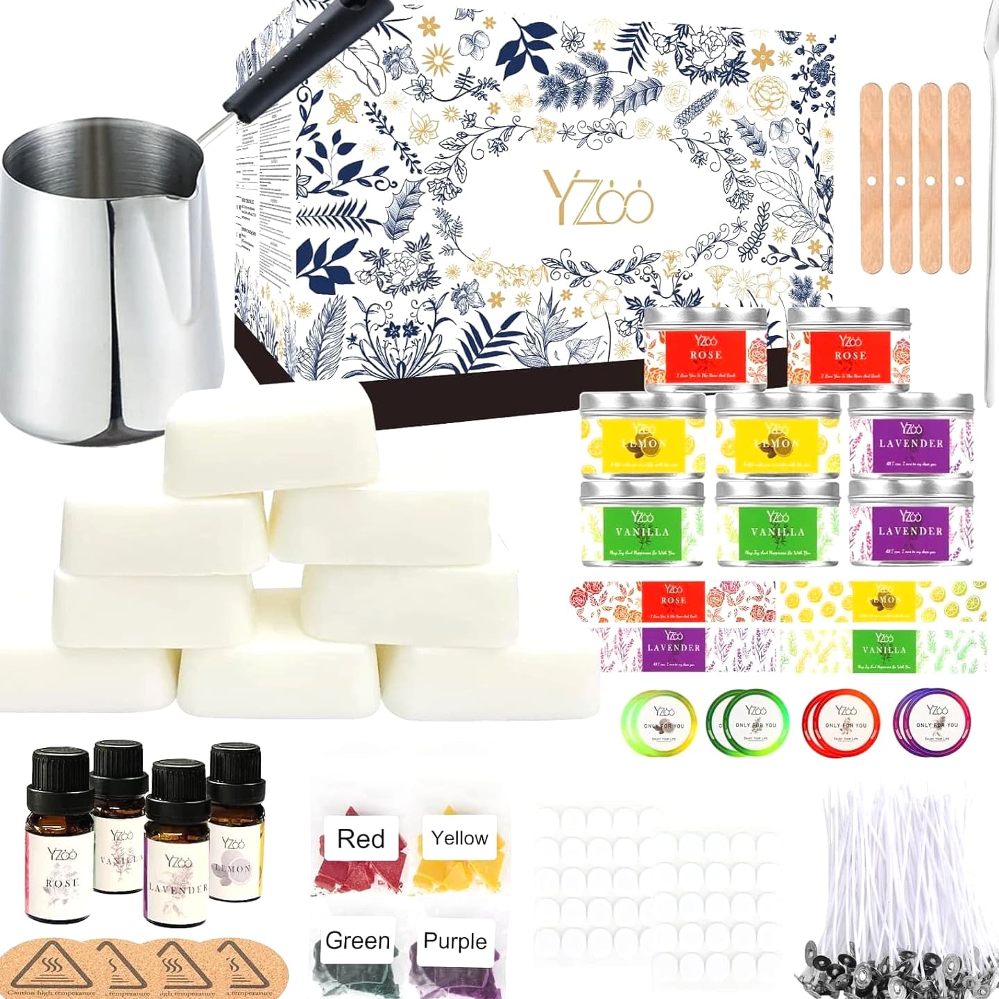 Complete Candle Making Kits for Adults Beginners, DIY Candle Making Supplies Included