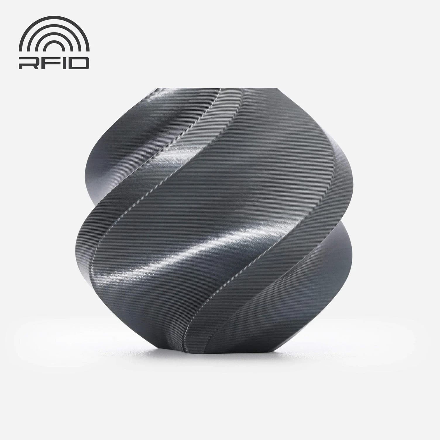 Bambu Lab PLA Silk+ Filament for 3D Printer - Titan Gray