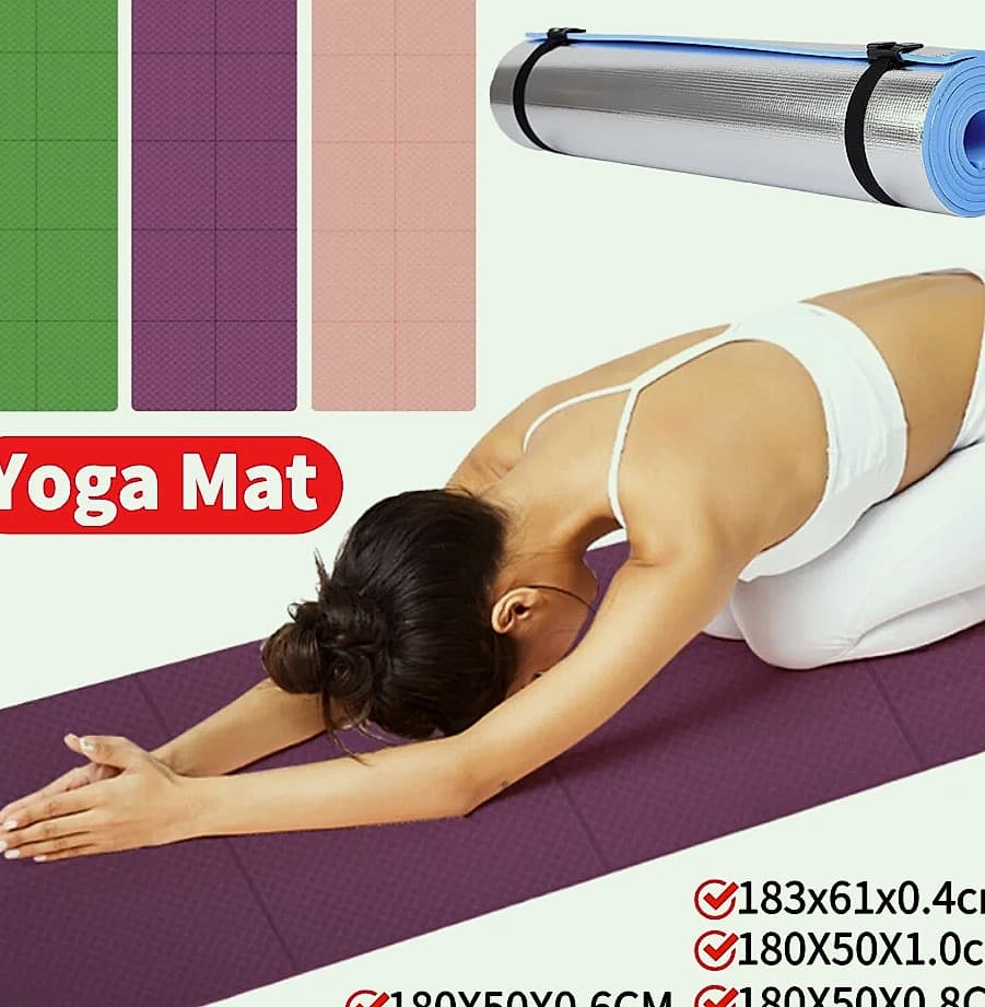 Waterproof Yoga Mat with Aluminum Layer Exercise Fitness