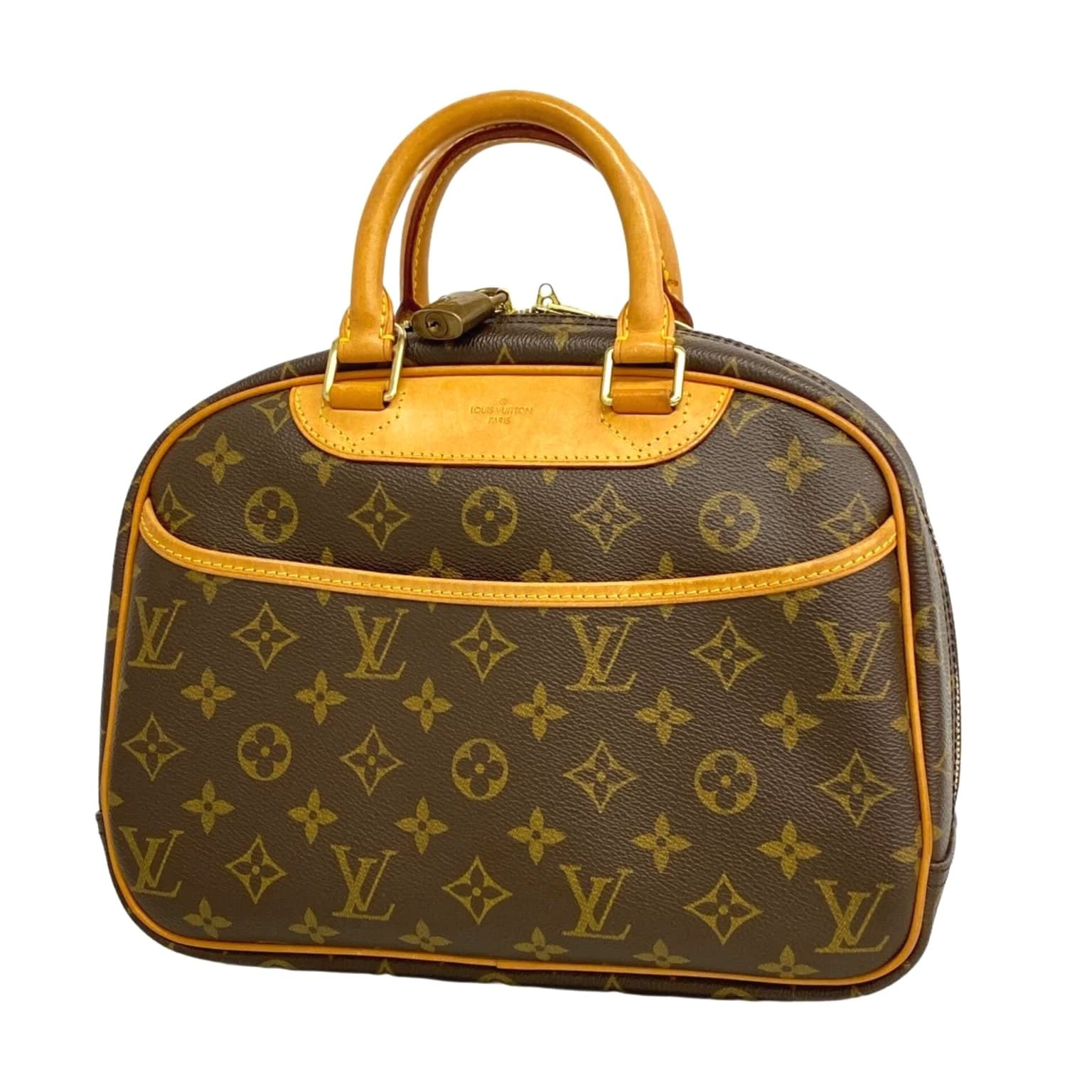 Louis Vuitton Monogram Trouville Handbag M42228 Brown for Women GZl1ha34