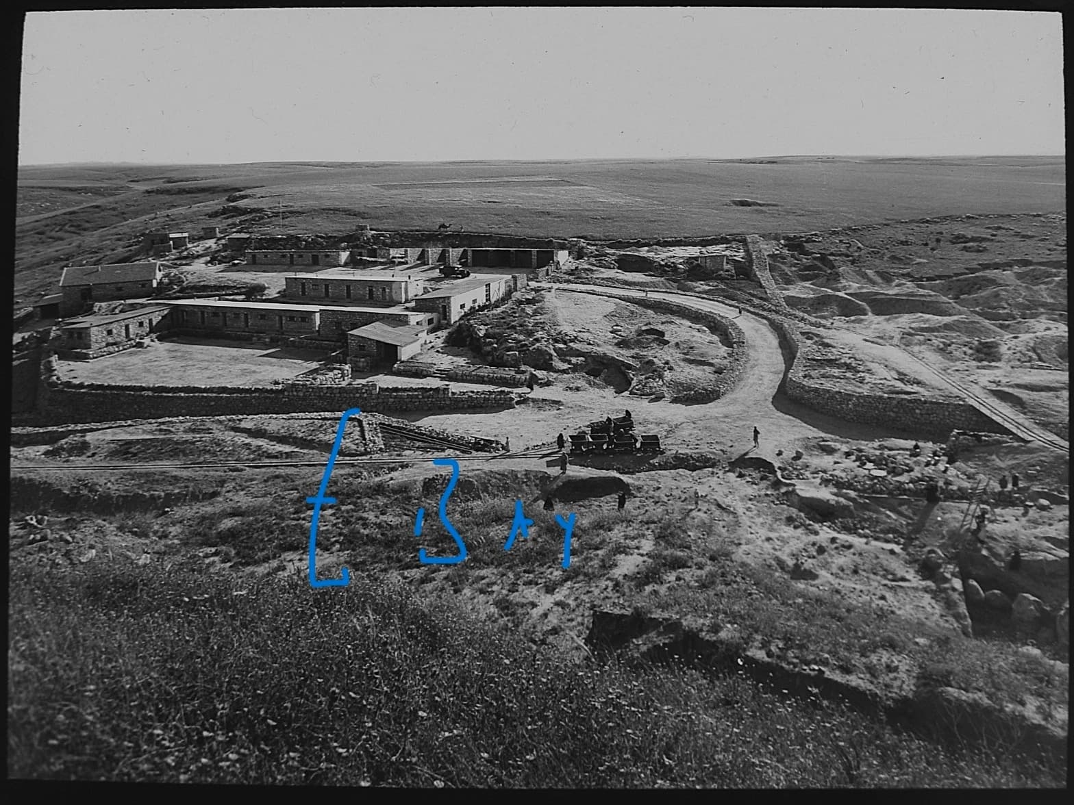 Photo TEL LACHISH EXCAVATION NO17 C1938 Vintage Magic Lantern Slide - ISRAEL