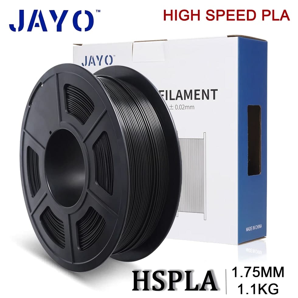 JAYO 1.1KG High Speed PLA Black 3D Printer Material 1.75MM Fast Printing HSPLA