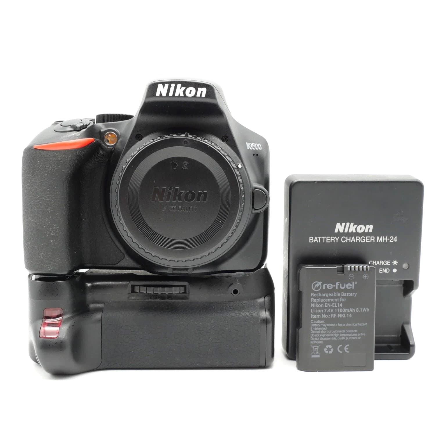 MINT Nikon D3500 Digital SLR Camera (Body + Battery Grip) #873
