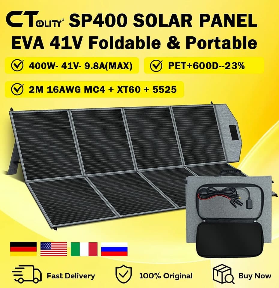 CTOLITY SP400 400W Portable Solar Panel Charger