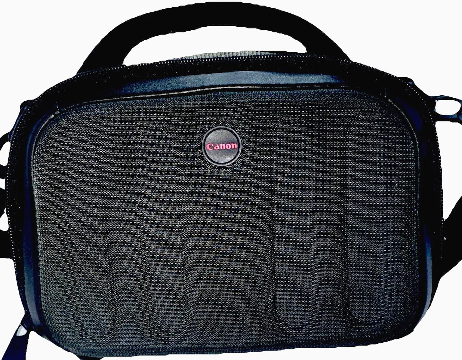 Canon Camera Bag Gadget Carry Case Padded 9x6x5 Black w/ Strap & Belt Carry Loops