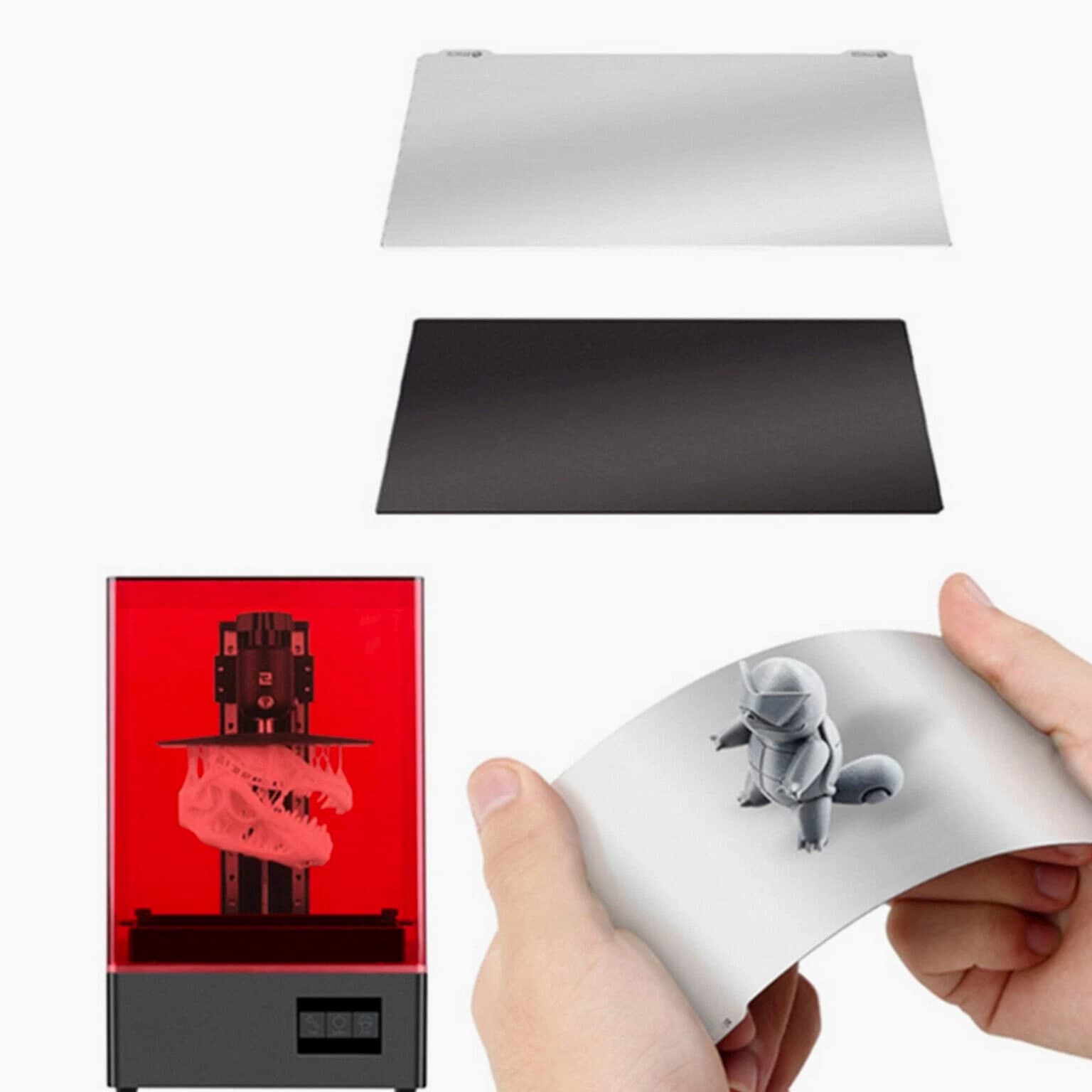 Steel Plate Resin Platform B Sticker for Elegoo Saturn V1 3D Printer SLA Spring