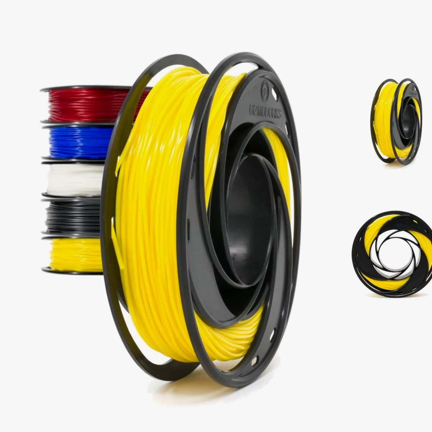 Flexible TPU 3D Printer Filament 1.75mm, 200g Yellow - High Elasticity