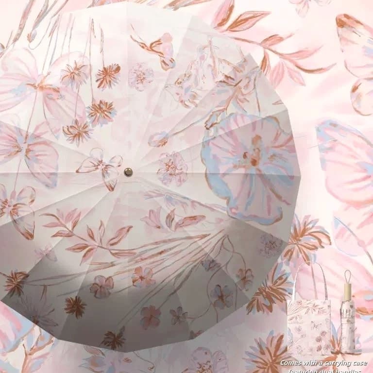 Wind-Resistant, UV-Protective Umbrella - Perfect for Sunny and Rainy Days